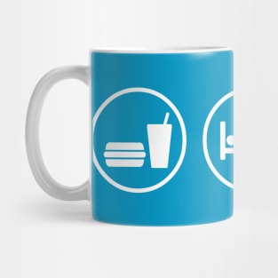 Eat Sleep Theme Park Repeat Mug